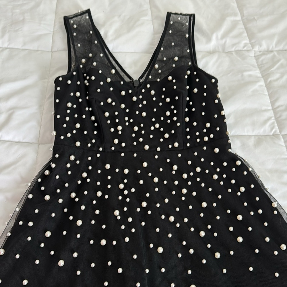 BCBGMaxAzzria Pearl Tulle Mesh Dress Size 0 - Picture 6 of 15